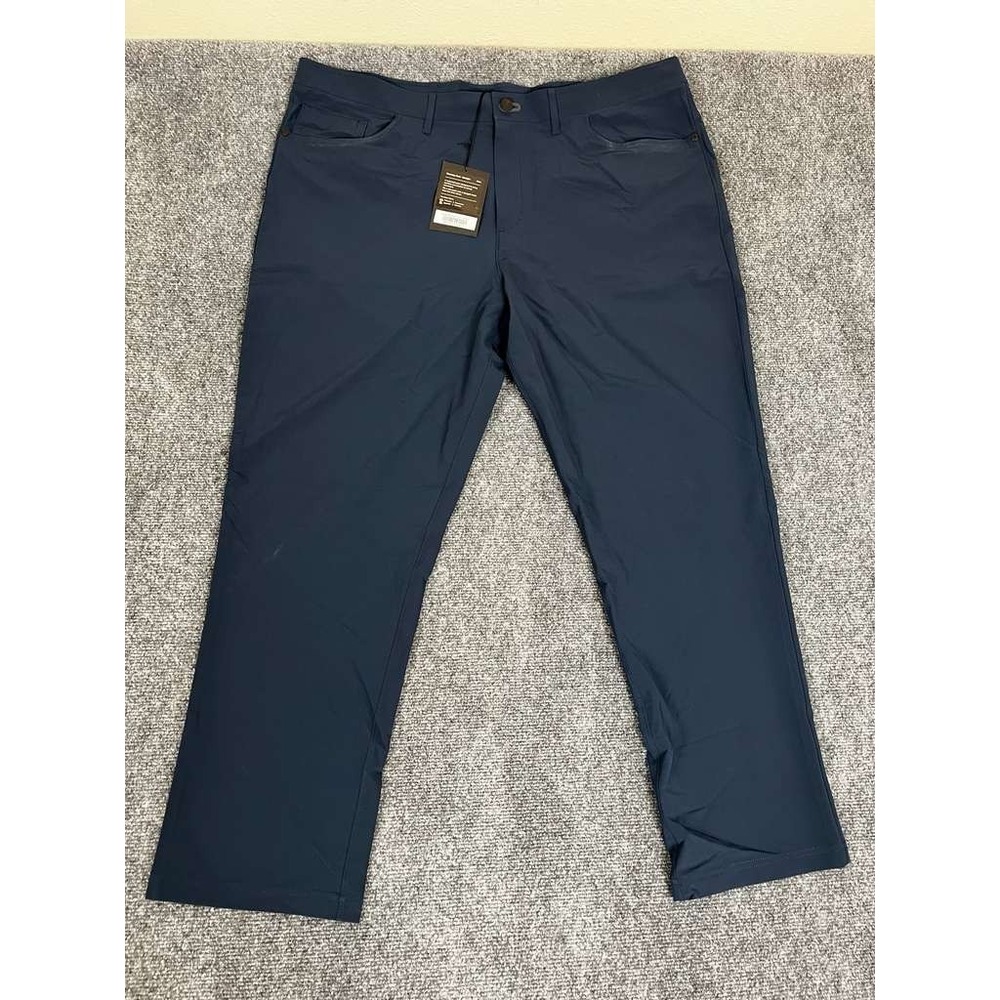 NWT Public Rec Workday Pants Mens 42x30 Navy‎ Blue Straight Leg Stretch Casual